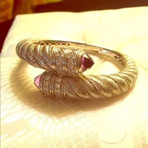 Judith Rypka sterling and amethyst bracelet